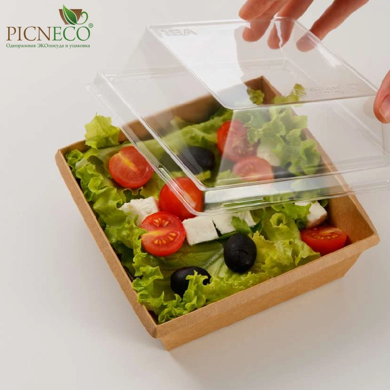 товар Контейнер бумажный 550мл, крафт, серия OneClick, (крышка отдельно) OK055